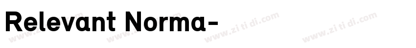 Relevant Norma字体转换